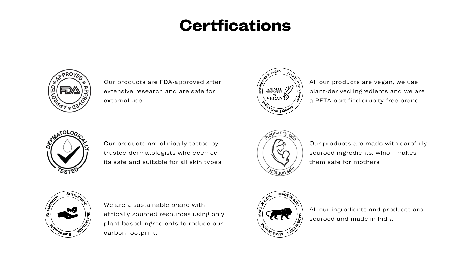 3AM certifications for skincare products